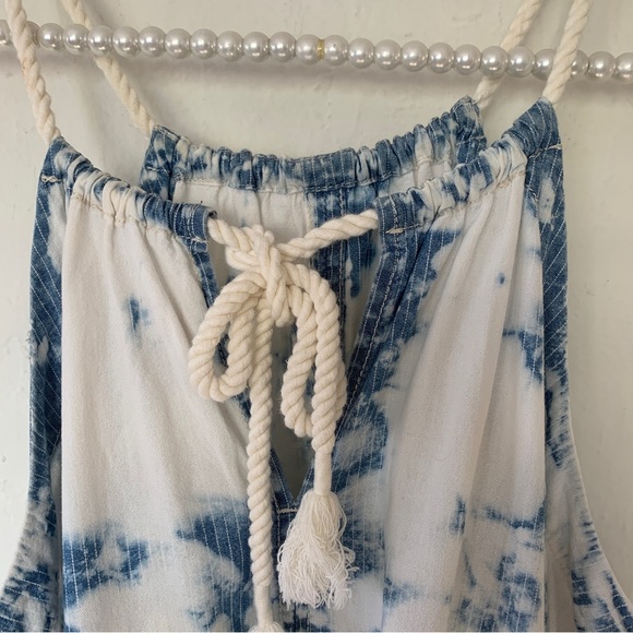 Anthropologie Holding Horses Chambray Tie Dye Swing Dress - Picture 13 of 15